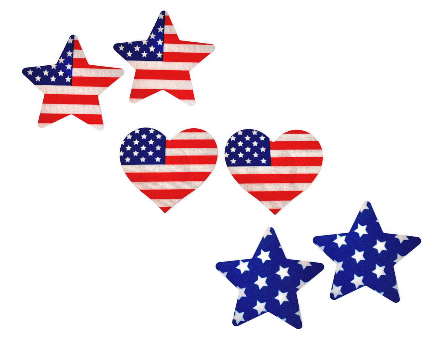 USA Patriotic Pasties Pack - 3 Pairs